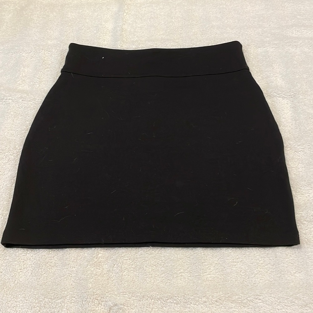 Silence + Noise Stretch Mini Skirt Black